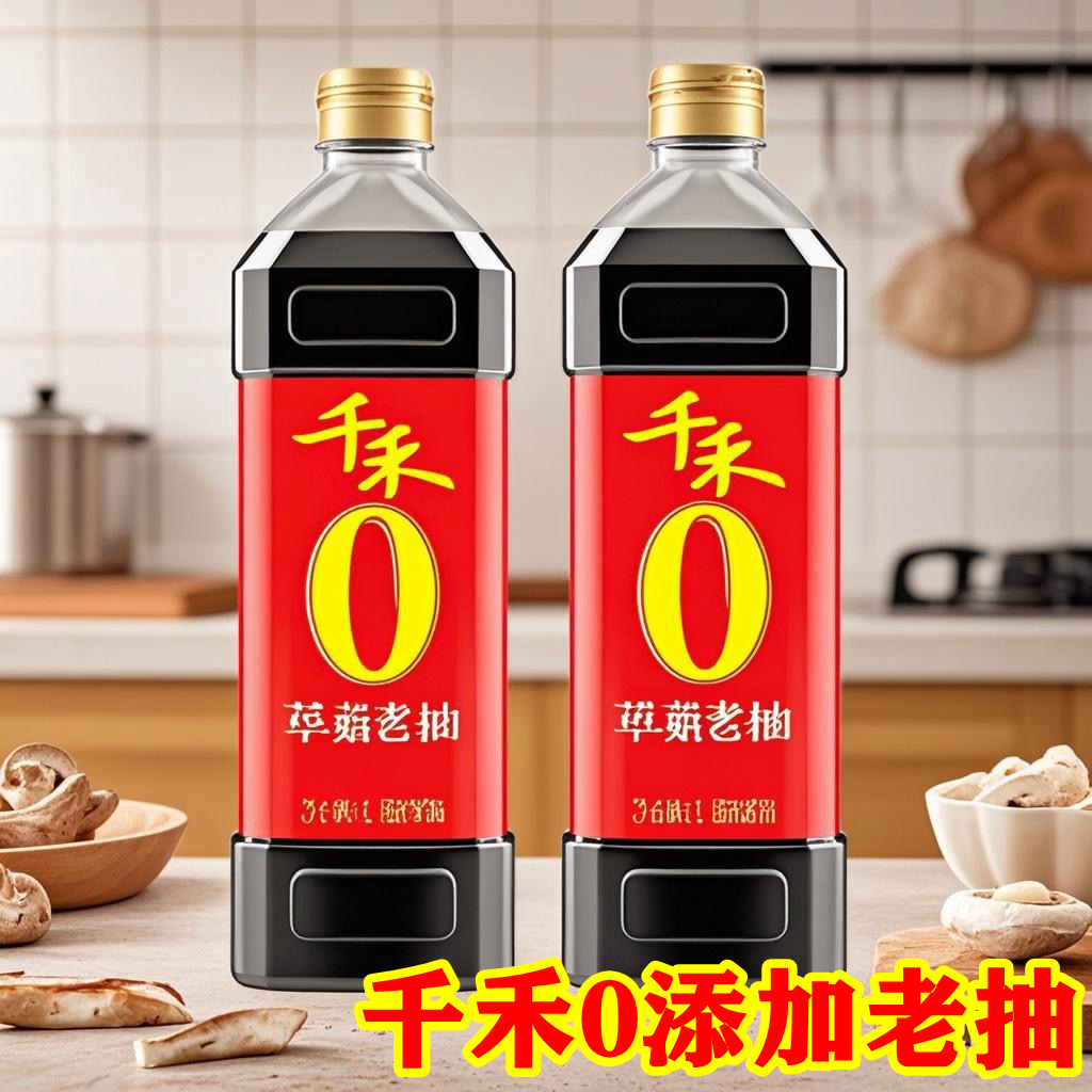 千禾酱油0添加草菇老抽烧肉卤菜厨房调味红烧上色红亮炒菜提鲜1L,粮油调味/速食/干货/烘焙,酱油,淘宝优惠券,粉丝福利购,淘宝优惠卷
