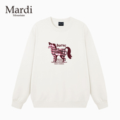 专柜授权Mardi 印花套头圆领女卫衣 款 Mountain韩国正品 2026春季