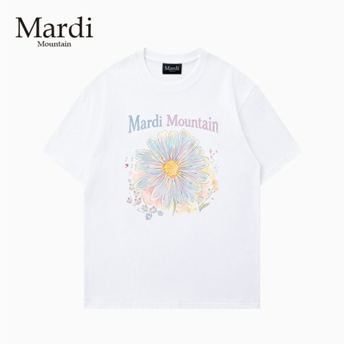 Mardi Mountain韩国授权正品2026春夏款宽松纯棉短袖女t恤