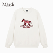 专柜授权Mardi 印花套头圆领女卫衣 新款 Mountain韩国正品 2026春季