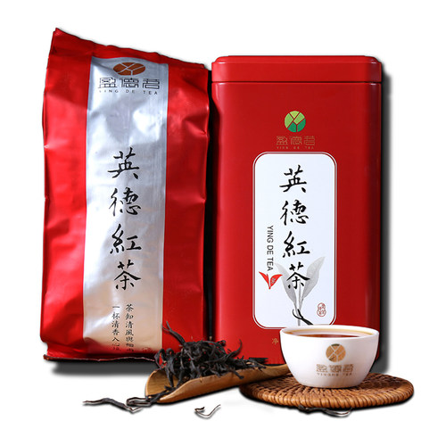 盈德茗一级红茶春茶02B花香型红茶风味独特花香蜜韵200克/罐