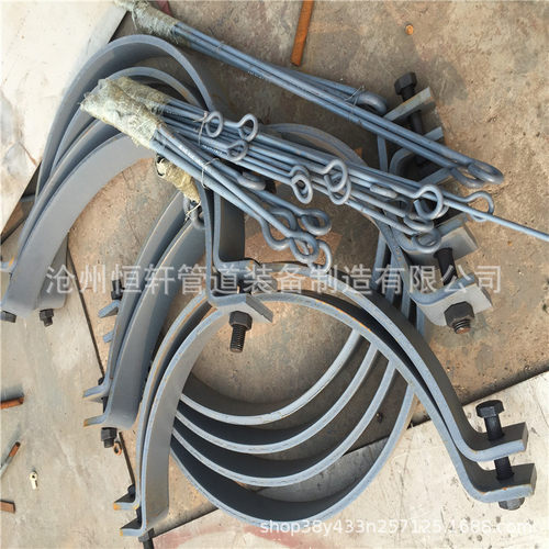 化工标准A6-1重型双螺栓管夹 扁钢重型双螺栓管夹 重型双螺栓管夹
