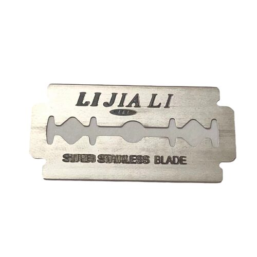 跨境货源 英文包装 LIJIALI利加利双面不锈钢剃须刀片刮汗毛胡子