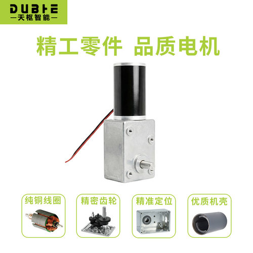 5882-45ZY直流减速电机12V24大扭矩涡轮蜗杆自锁马达低速调速正反