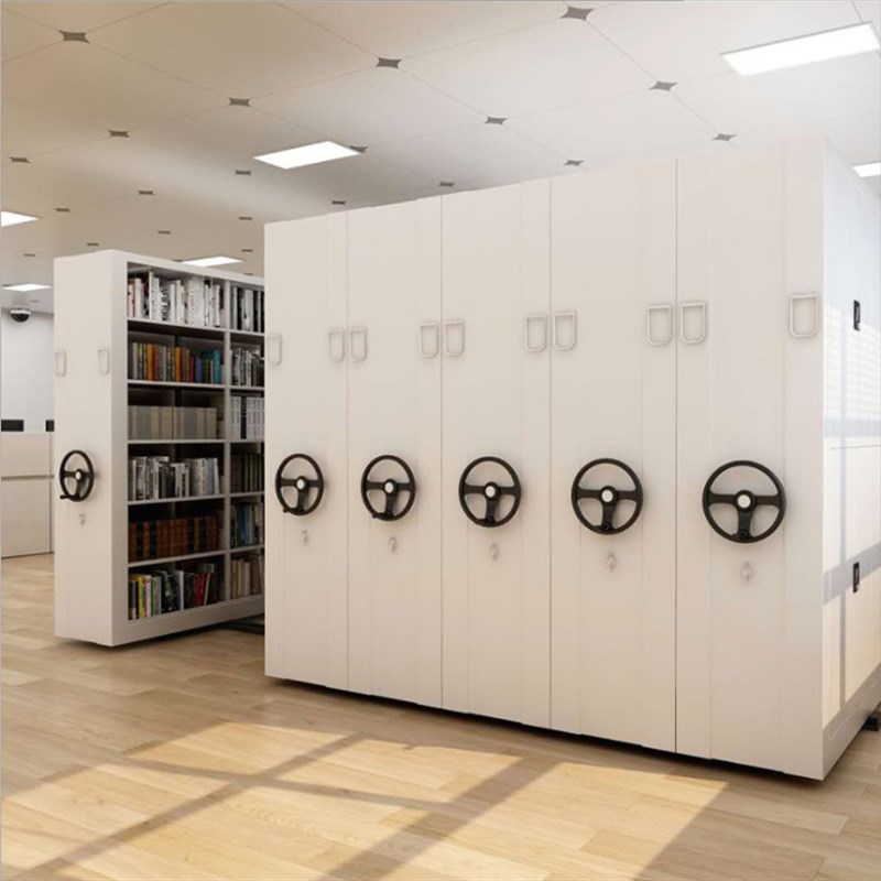 扬州移动手摇档案密集柜财务室凭证密集架电动智能轨道式留样柜子