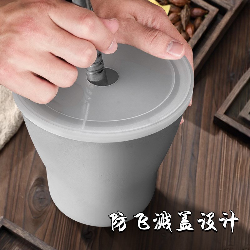 家用铝制捣碎器捣碎罐圆形捣蒜器手动捣药器蒜臼子研钵大厂家直销