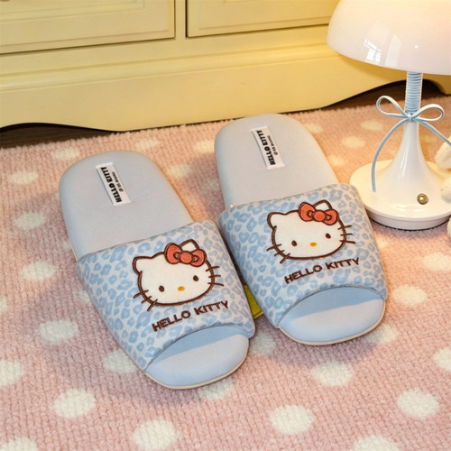 正版HelloKitty豹纹地板鞋