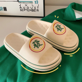 创意發财拖鞋 情侣居家个性 时尚 女夏季 男 防滑家用浴室软厚底凉拖鞋