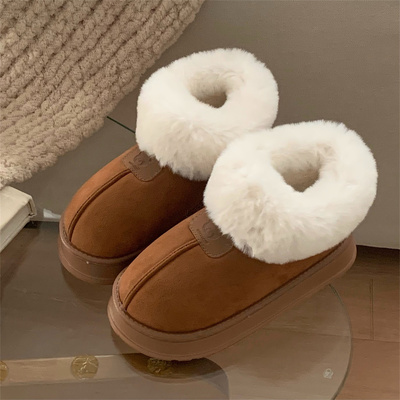 厚底雪地靴女加绒加厚保暖面包鞋