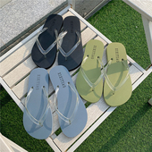 简约风休闲平底室内防滑轻便夹脚沙滩人字拖夏季 拖鞋 男女2020新款