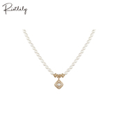 Riotlily 艾特里里钥之境系列项链新年礼物珍珠米白色吊坠气质
