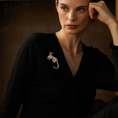 Riotlily 艾特里里金钱豹新年系列胸针女款 原创设计礼物欧美风