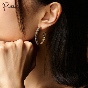 Riotlily/艾特里里不羁爱心系列耳环新年礼物时尚复古气质百搭