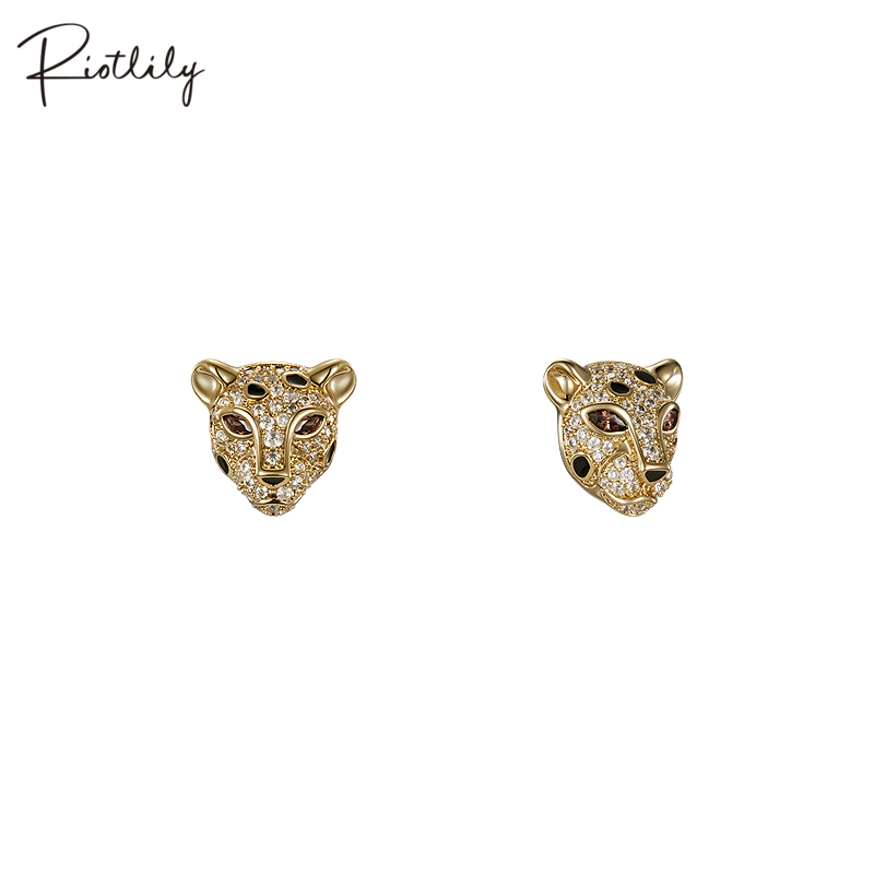 Riotlily/艾特里里金钱豹系列耳环经典送女友礼物女款现代感个性
