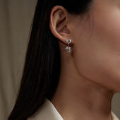 Riotlily艾特里里随心指引耳环贝母钉坠 实物为准 新品 试用