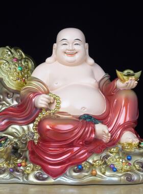 树脂笑佛客厅供奉弥勒佛菩萨神像