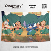 史迪奇史迪仔626星际宝贝Stitch美漫周边海报装 饰背景布挂毯挂布