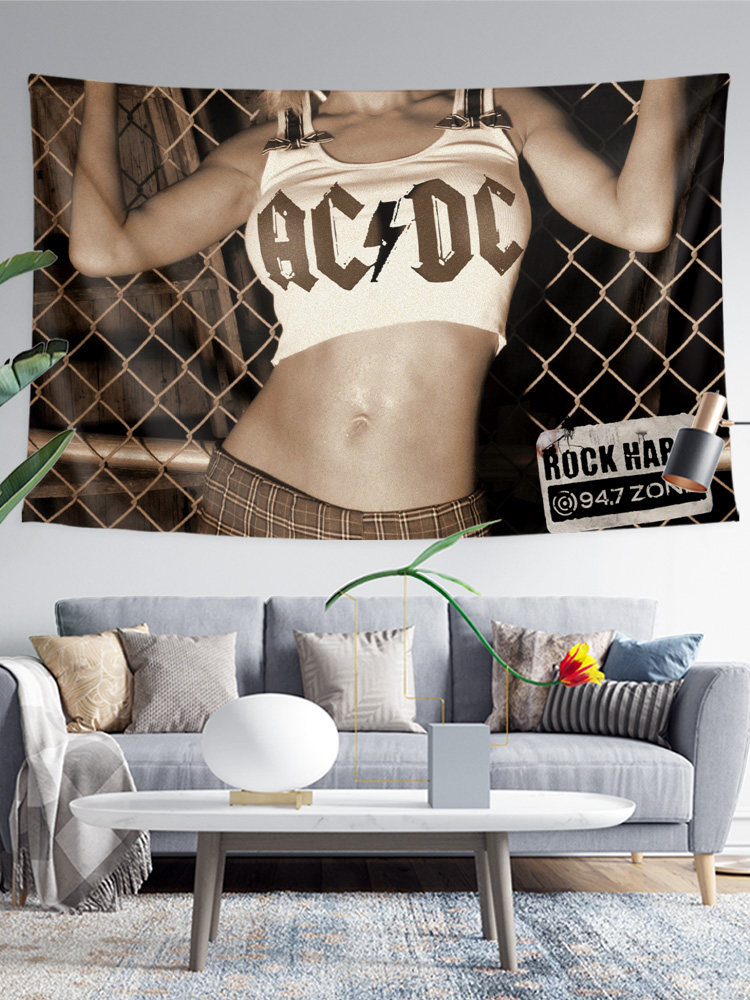 AC|DC 호주 록 밴드 ACDC 주변 같은 스타일 장식 포스터 배경 천 걸이 천 벽 취재 태피스트리