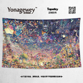 星之卡比Kirby创意任天堂日本游戏周边装 饰海报墙壁背景布挂布