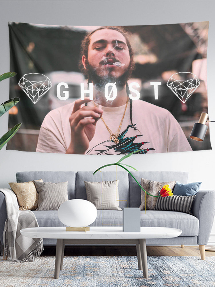 포스트 말론 포스트 말론 유럽과 미국의 힙합 랩 스타 같은 스타일 장식 배경 벽 천 포스터 교수형 천