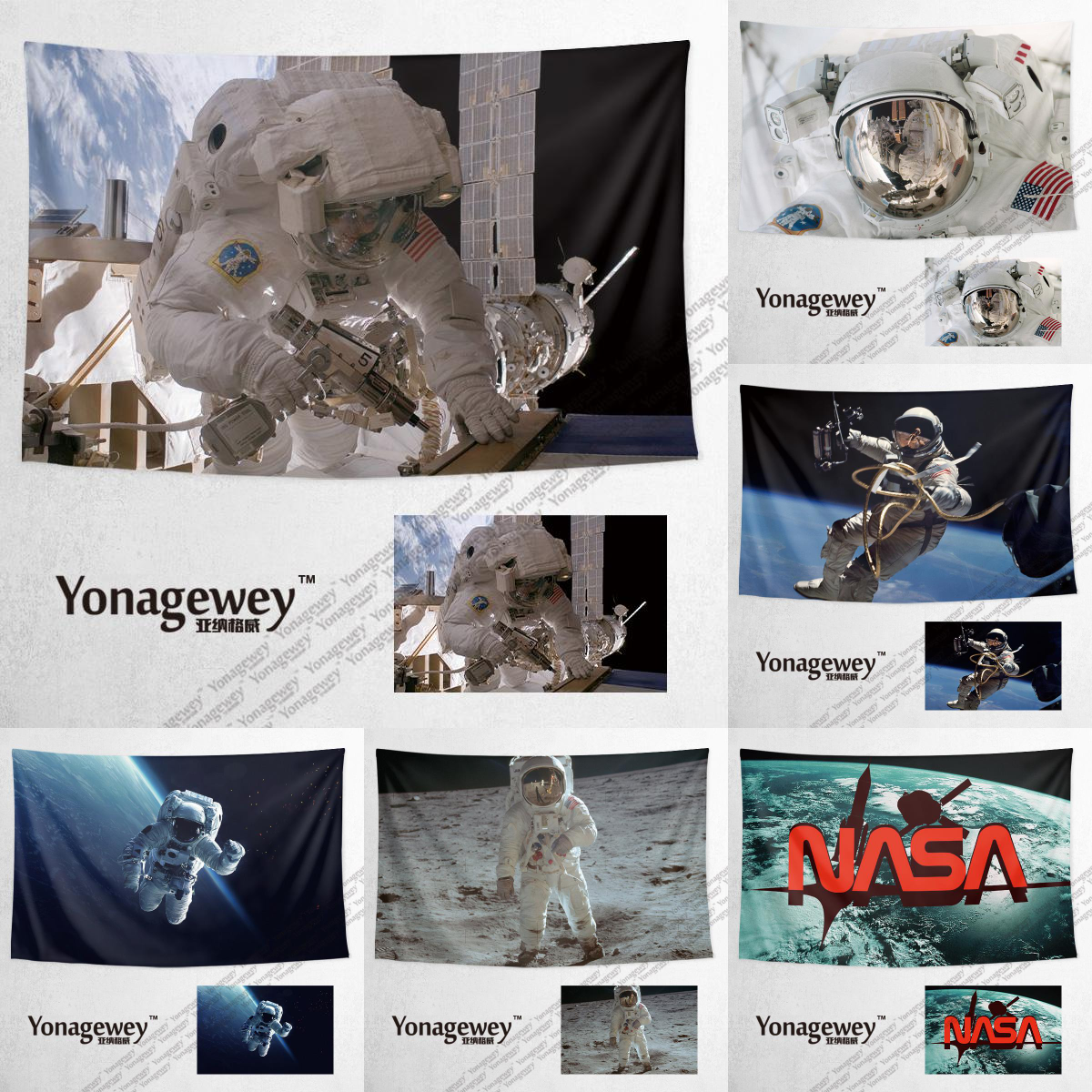 태양계 달 NASA 우주 비행사 로켓 항공기 군함 그림 주변 장식 배경 벽 천 포스터 교수형 천