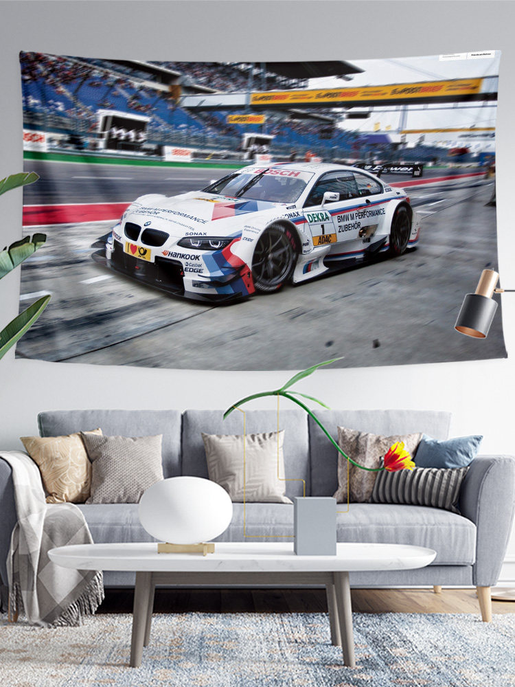 BMW 레이싱 M6 GT3 GTLM GT 르망 레이싱 주변 벽 천 장식 배경 천 포스터 교수형 천 태피스트리