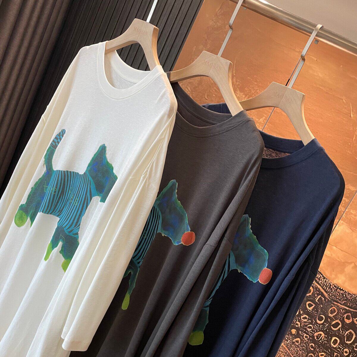 【萌宠狗tee】阔版莱赛尔！透气舒适百搭数码卡通小狗圆领短袖T恤