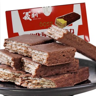 百年义利威化代可可脂饼干12袋/盒夹心休闲零食夜宵特产小包装
