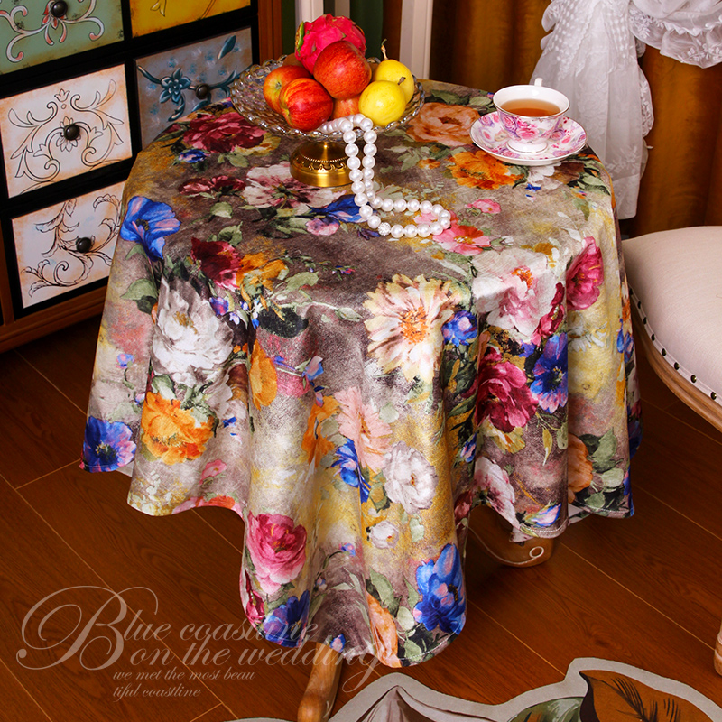 朵忆姿美式轻奢风桌布台布