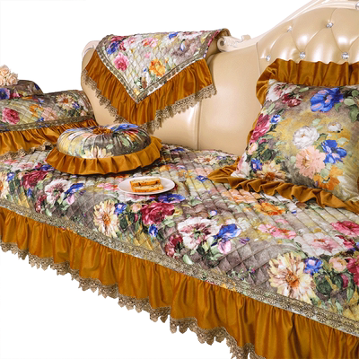 朵忆姿荷兰绒加厚防滑沙发垫