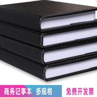 商务笔记本子批发记事本小笔记本子韩国随身日记本工作簿简约黑色会议记录本小本子大学生用便携大号厚