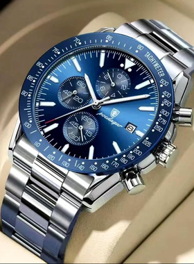 Quartz Wrist Watch Leather Wallet Gift Set for Boyfriend men