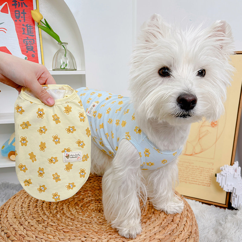 狗狗衣服猫咪背心夏天小狗薄款幼犬约克夏雪纳瑞春秋冬西高地夏季