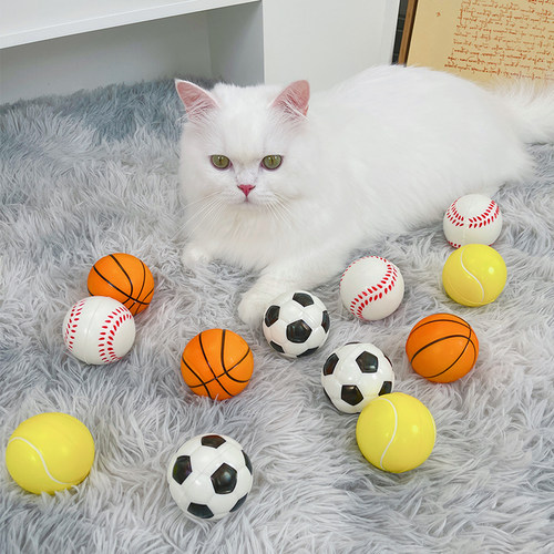 逗猫泡泡高弹球追逐巡回解闷