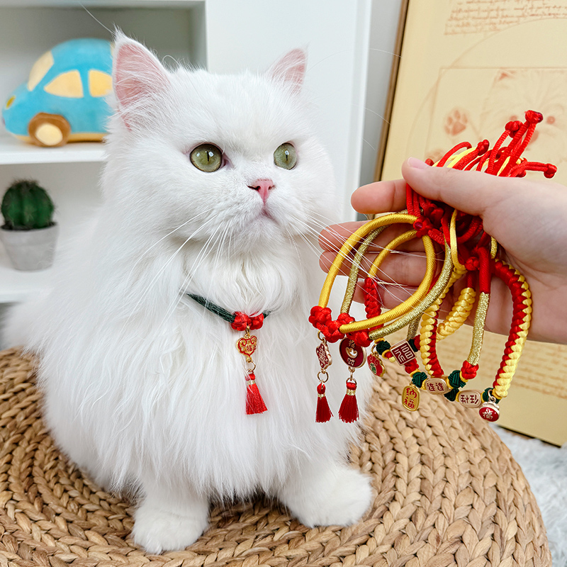 寓意美好又有颜值猫狗脖子挂饰