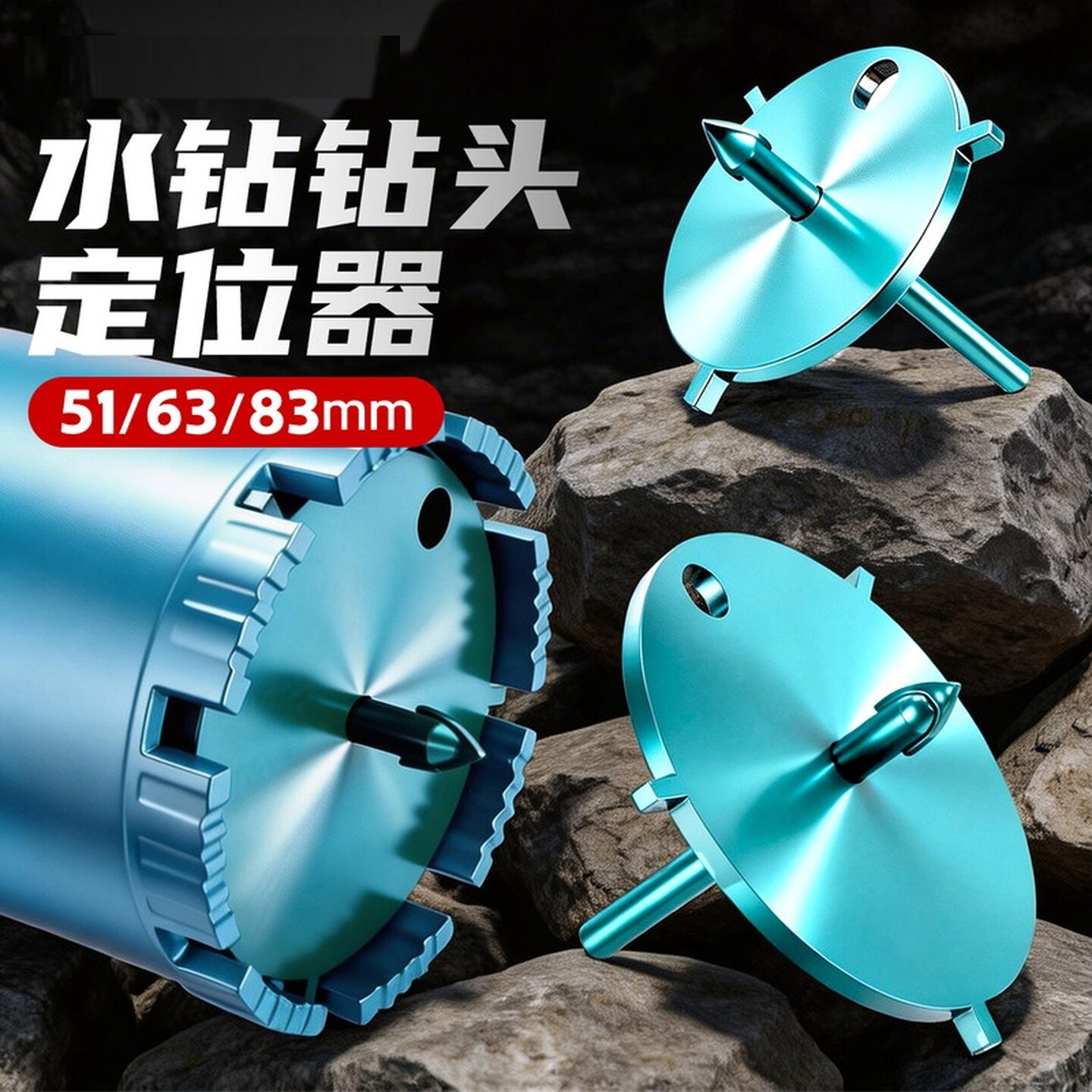 水钻定位器水钻头打孔定位固定神器空调开孔定位扩孔器混凝土精准
