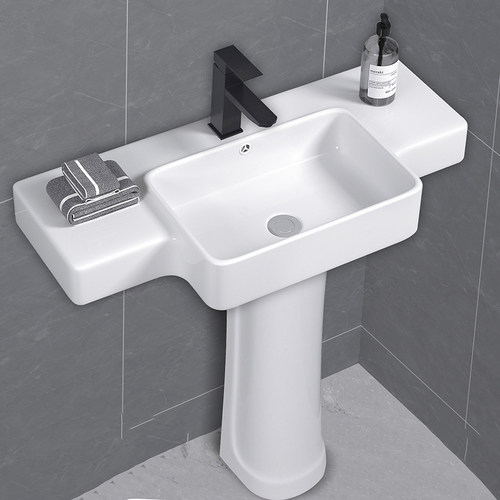 大尺寸洗手盆落地式立柱盆