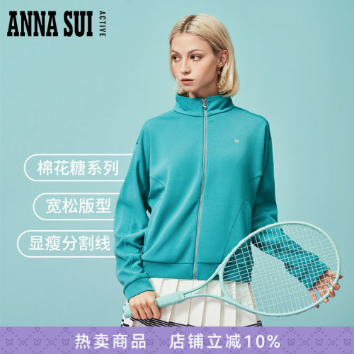 ANNASUI棉花糖立领针织外套