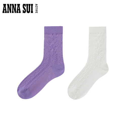 Annasui户外休闲运动中筒袜