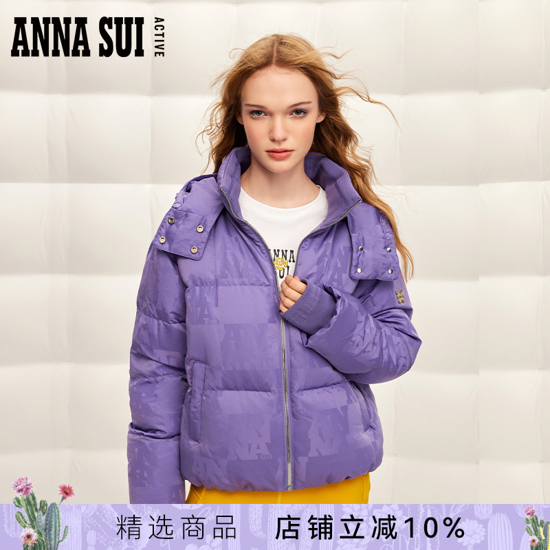 ANNASUI90%白鹅绒羽绒服