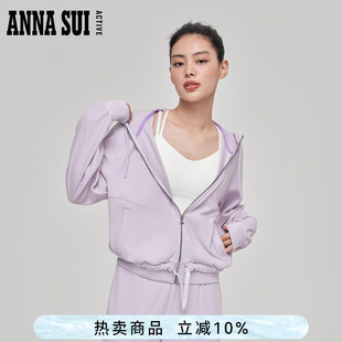 ANNA 经典 安娜系列 提花菠萝纹针织外套网孔弹力 SUI安娜苏运动