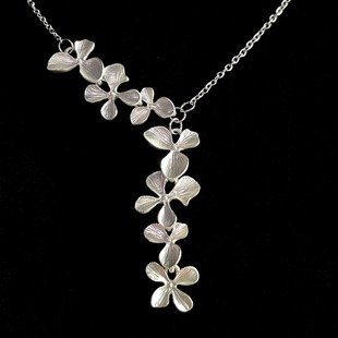 leaves项链 apricot Vintage古着 Silver