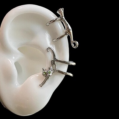 Vintage古着 Whispers of the Feline耳骨夹