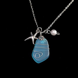 the 手工 smell ocean项链 The