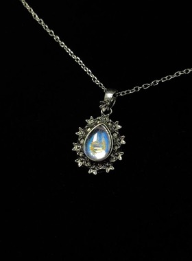 Vintage古着 Flowers and moonlight项链