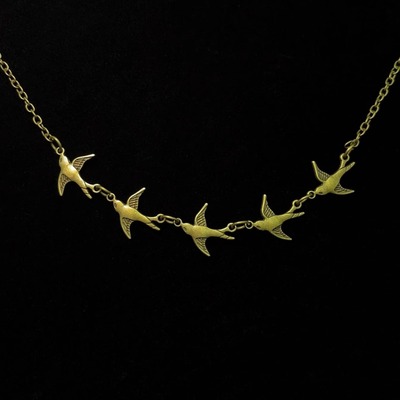 Vintage古着 Birds in the wilderness项链