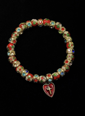 Vintage古着 Red Pearl Gothic手串