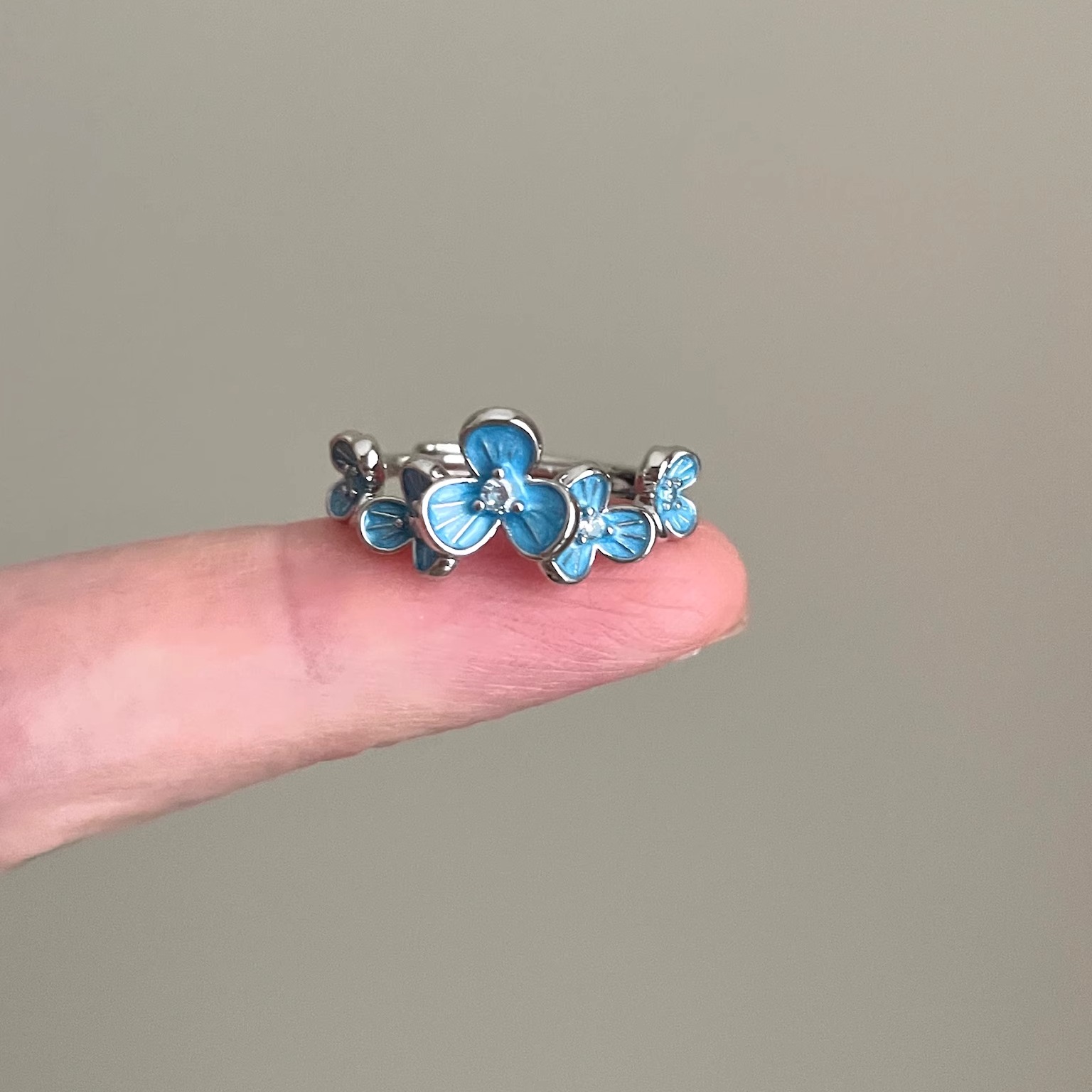 Vintage古着 Dropping wisteria flower戒指