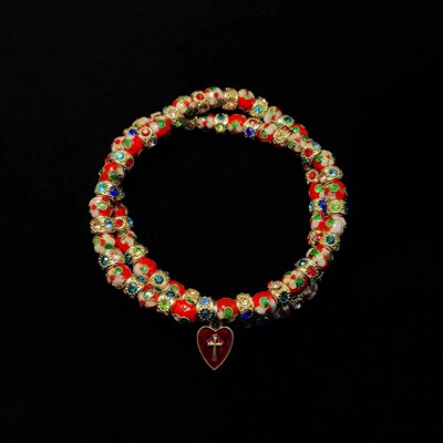 Vintage古着 Red Pearl Gothic项圈