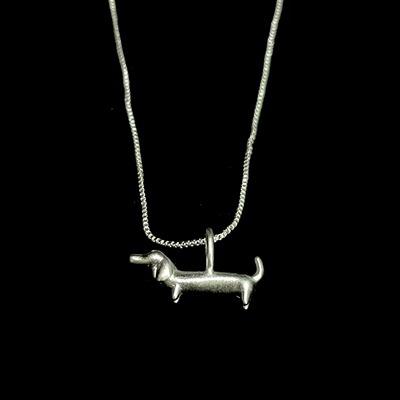 Vintage古着 Dachshund Dog Pendant项链